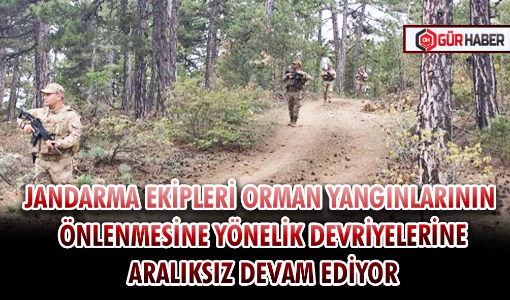 JANDARMA EKİPLERİ ORMAN YANGINLARININ ÖNLENMESİNE YÖNELİK DEVRİYELERİNE ARALIKSIZ DEVAM EDİYOR