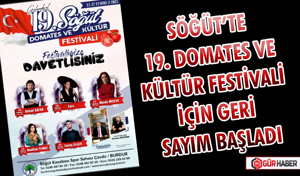 SÖĞÜT’TE 19. DOMATES VE KÜLTÜR FESTİVALİ İÇİN GERİ SAYIM BAŞLADI