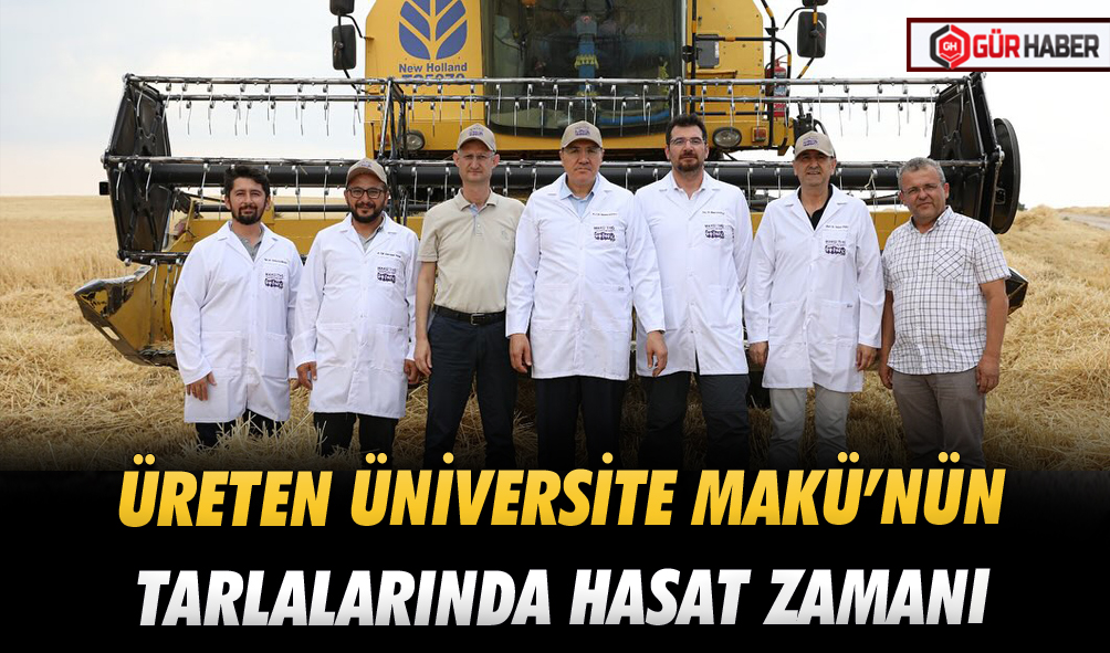 ÜRETEN ÜNİVERSİTE MAKÜ’NÜN TARLALARINDA HASAT ZAMANI