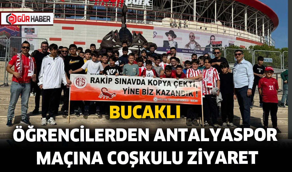 BUCAKLI ÖĞRENCİLERDEN ANTALYASPOR MAÇINA COŞKULU ZİYARET