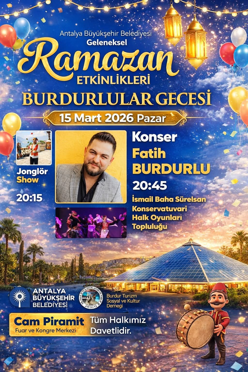 ANTALYA'DA BURDUR EĞLENCESİ