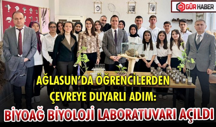 AĞLASUN’DA ÖĞRENCİLERDEN ÇEVREYE DUYARLI ADIM:  BİYOAĞ BİYOLOJİ LABORATUVARI AÇILDI