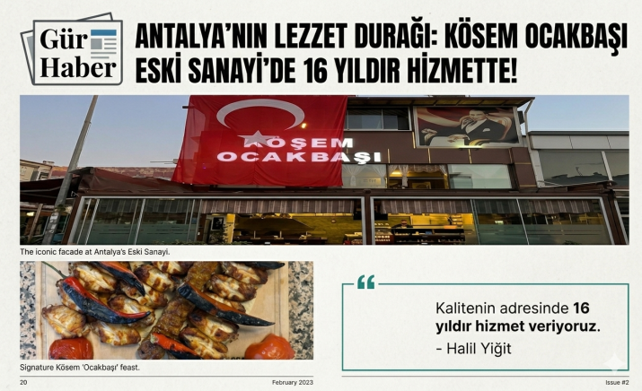 ANTALYA'NIN LEZZET MİRASI KÖSEM OCAKBAŞI