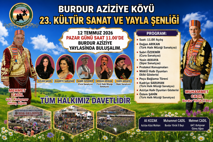 AZİZİYE KÖYÜ ŞENLİKLERİ BAŞLIYOR