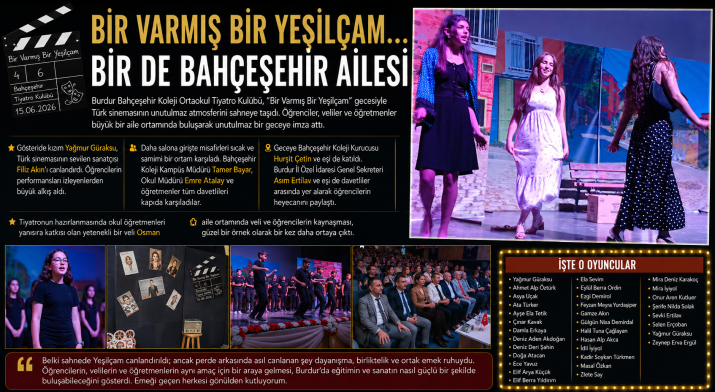 BAHÇEŞEHİR KOLEJİNDE YEŞİLÇAM RÜZGARI
