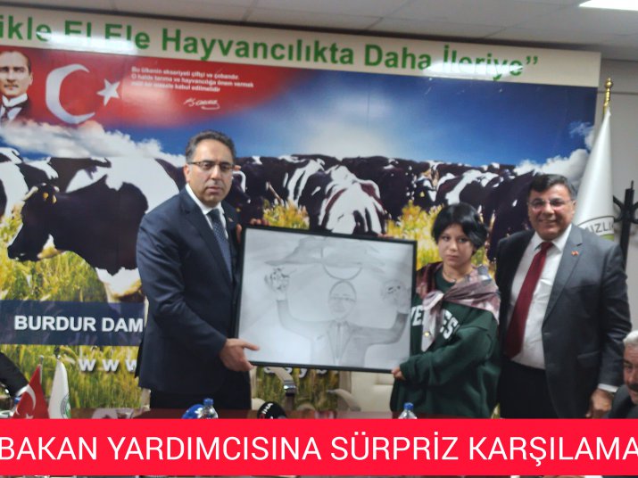 BAKAN YARDIMCISINA SÜRPRİZ KARŞILAMA 