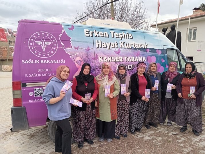 BURDUR İL SAĞLIK MÜDÜRLÜĞÜ'NDEN KANSERLE MÜCADELEDE ETKİN TARAMA ÇALIŞMALARI