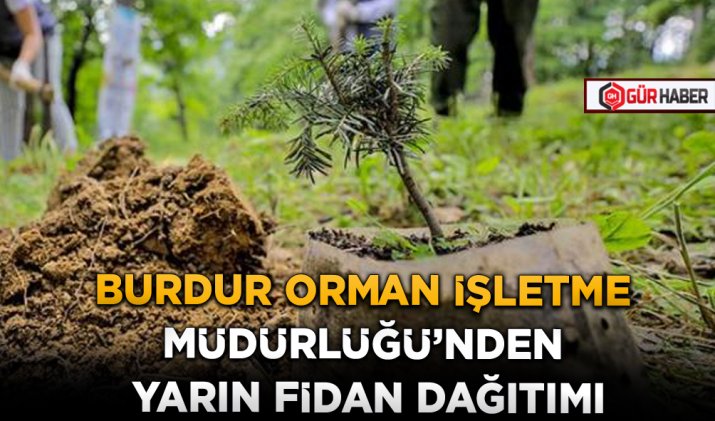 BURDUR ORMAN İŞLETME MÜDÜRLÜĞÜ'NDEN YARIN FİDAN DAĞITIMI