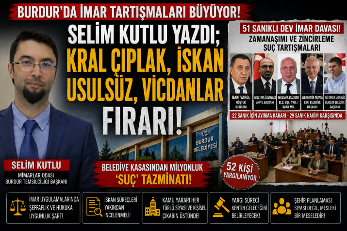 BURDUR'DA İMAR TARTIŞMALARINA MİMARLAR ODASI DA KATILDI