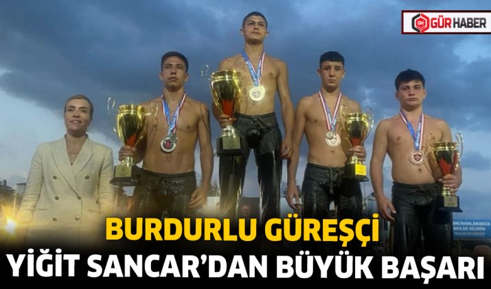 BURDURLU GÜREŞÇİ YİĞİT SANCAR’DAN BÜYÜK BAŞARI