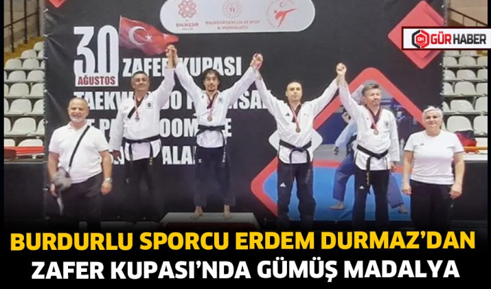 BURDURLU SPORCU ERDEM DURMAZ’DAN ZAFER KUPASI’NDA GÜMÜŞ MADALYA