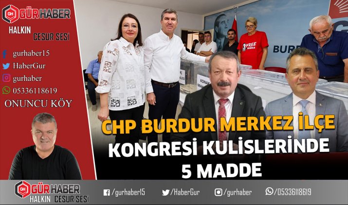 CHP BURDUR’DA MERKEZ İLÇE KONGRESİ: 