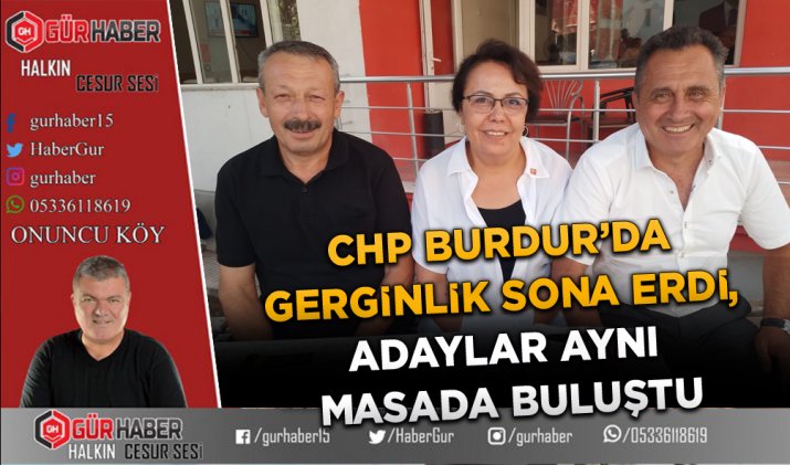 CHP BURDUR’DA SABAH YAŞANAN GERGİNLİK AKŞAM SAATLERİNDE YERİNİ DİYALOGA BIRAKTI