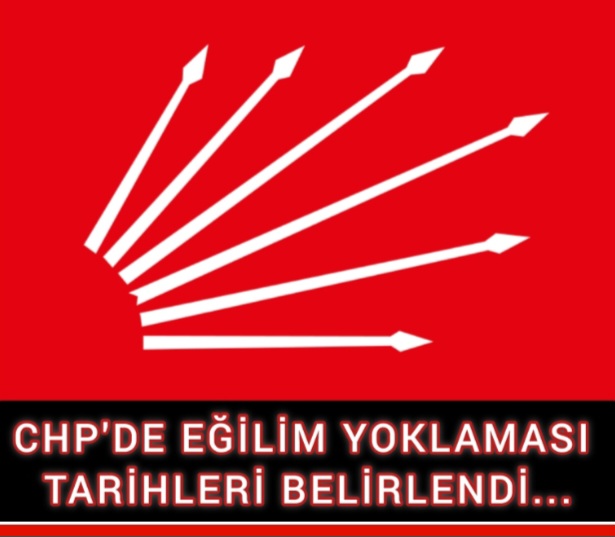 CHP'DE EĞİLİM YOKLAMASI BELLİ OLDU. 