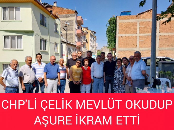 CHP'Lİ ÇELİK MEVLÜT OKUTTU