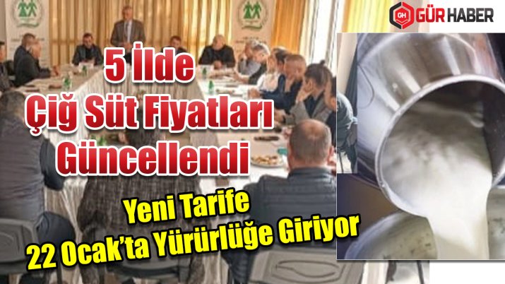 Denizli, Burdur ve Isparta Dâhil 5 İlde Çiğ Süt Fiyatı 23,42 TL Olarak Belirlendi