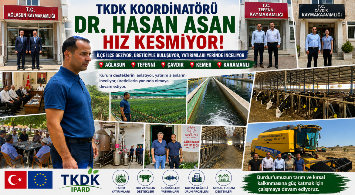 TKDK KOORDİNATÖRÜ DR HASAN ASAN HIZ KESMİYOR