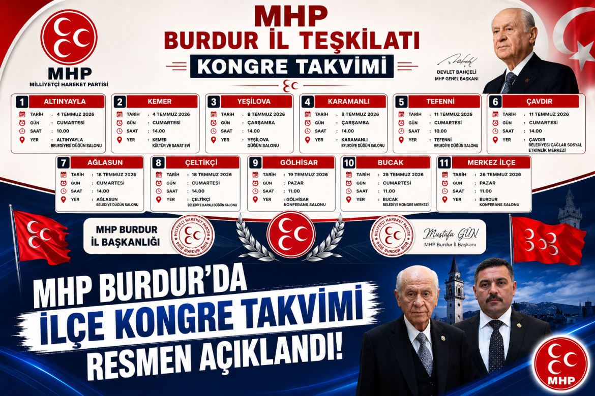 BURDUR MHP'DE KONGRE HEYECANI