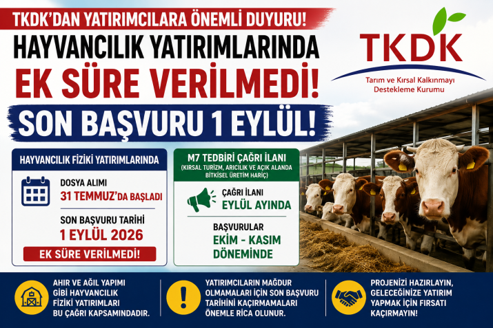 HAYVANCILIK İŞLETMELERİNE EK SÜRE VERİLMEDİ
