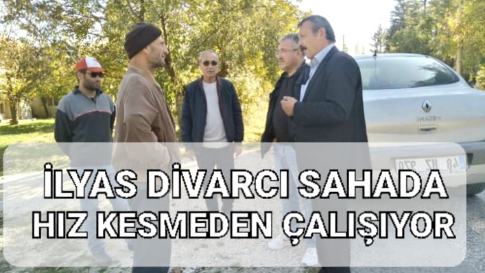 İLYAS DİVARCI SAHADA HIZ KESMEDEN ÇALIŞIYOR