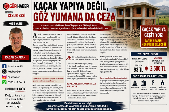 KAÇAK YAPIDA KAMUYA DA CEZA. SİYASİ BASKI YAPILMASIN