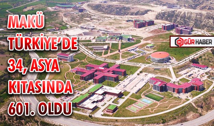 MAKÜ TÜRKİYE’DE 34, ASYA KITASINDA 601. OLDU