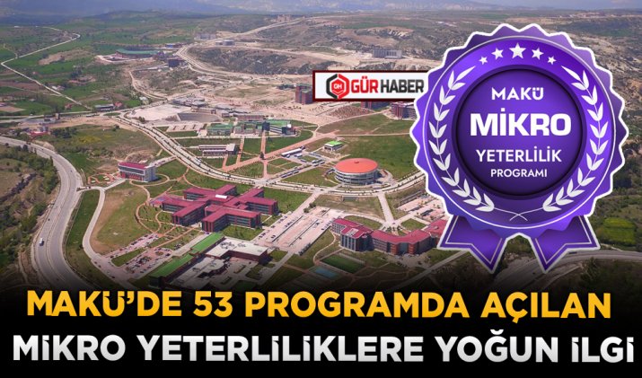 MAKÜ’DE 53 PROGRAMDA AÇILAN MİKRO YETERLİLİKLERE YOĞUN İLGİ