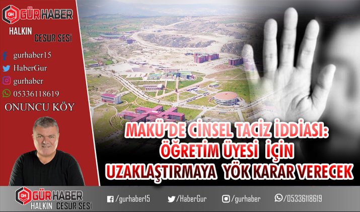 MAKÜ'DE CİNSEL TACİZ İDDİASI: ÖĞRETİM ÜYESİ  İÇİN UZAKLAŞTIRMAYA  YÖK KARAR VERECEK