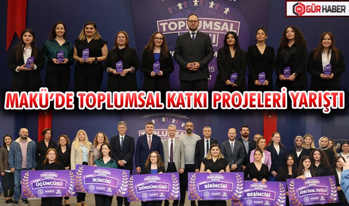 MAKÜ’DE TOPLUMSAL KATKI PROJELERİ YARIŞTI