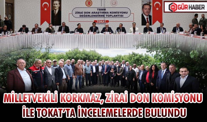 MİLLETVEKİLİ KORKMAZ, ZİRAİ DON KOMİSYONU İLE TOKAT’TA İNCELEMELERDE BULUNDU
