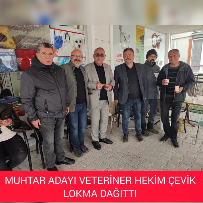 MUHTAR ADAYI LOKMA DAĞITTI