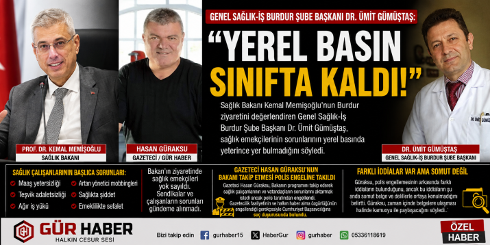 SAĞLIK BAKANININ BURDUR ZİYARETİNDE SENDİKALARDA HAYAL KIRIKLIĞI