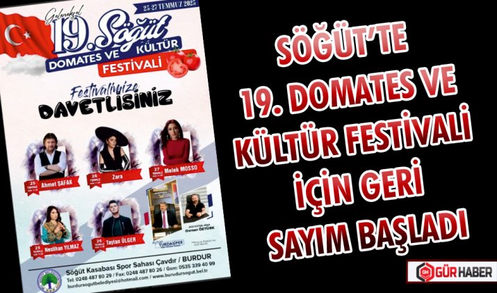 SÖĞÜT’TE 19. DOMATES VE KÜLTÜR FESTİVALİ İÇİN GERİ SAYIM BAŞLADI