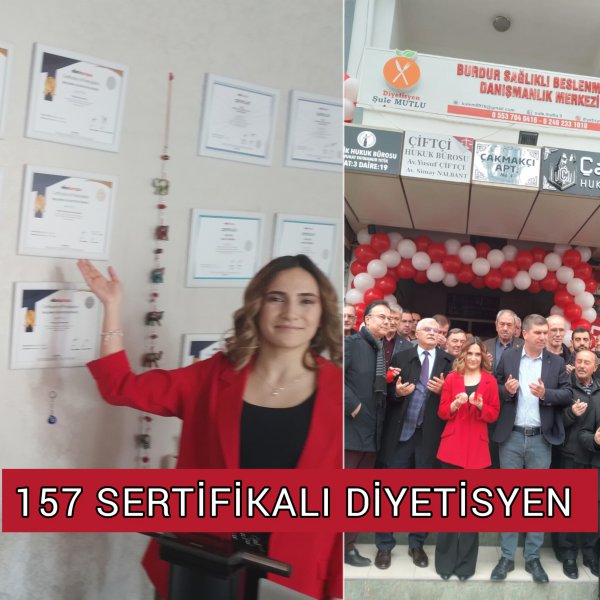 157 SERTİFİKALI DİYETİSYEN BURDUR'A HİZMET VERECEK