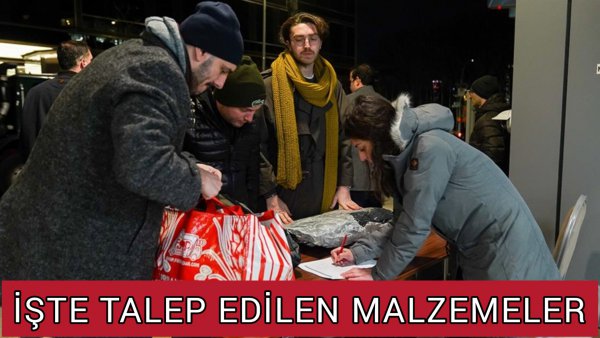 ACİL İHTİYAÇ LİSTESİNE DİKKAT