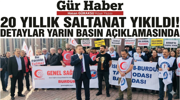 AKP YANDAŞI SAĞLIK SENİN 20 YILLIK SALTANATI BİTTİ