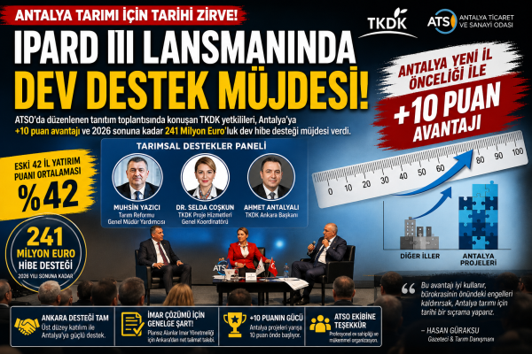 ATSO' DA TKDK SUNUMUNA YATIRIMCI AKINI