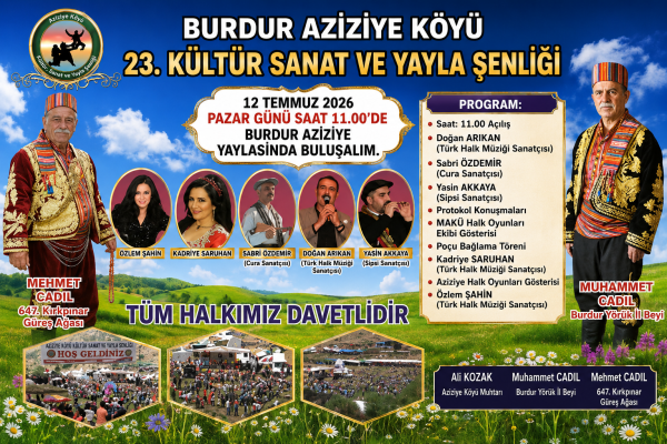AZİZİYE KÖYÜ ŞENLİKLERİ BAŞLIYOR