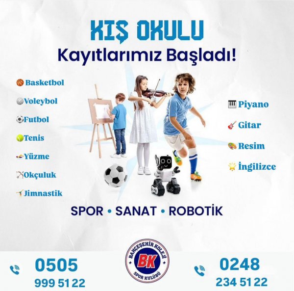 BAHÇEŞEHİR KOLEJİNDE KIŞ OKULU AÇILIYOR 