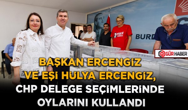 BAŞKAN ERCENGİZ VE EŞİ HÜLYA ERCENGİZ, CHP DELEGE SEÇİMLERİNDE OYLARINI KULLANDI