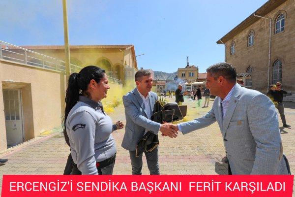 BAŞKAN ERCENGİZ’İ FERİT ÇELİKBAŞ KARŞILADI