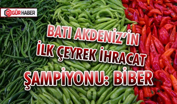 BATI AKDENİZ’İN İLK ÇEYREK İHRACAT ŞAMPİYONU: BİBER