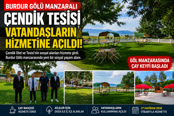 BURDUR ÇENDİK PLAJINDA YENİ DÜZENLEME
