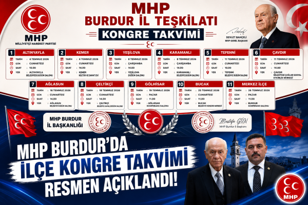 BURDUR MHP'DE KONGRE HEYECANI