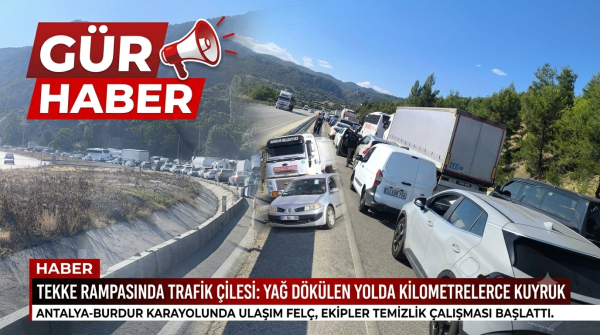 ÇELTİKÇİ RAMPASINDA TRAFİK FELÇ OLDU