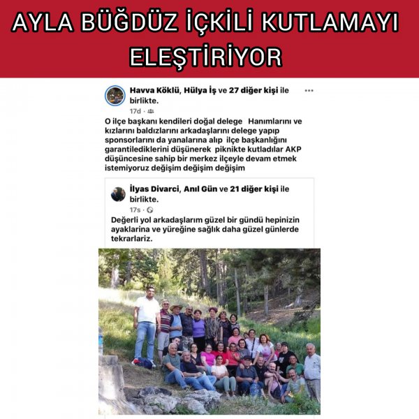 CHP'DE İÇKİLİ KUTLAMA ELEŞTİRİ KONUSU OLDU