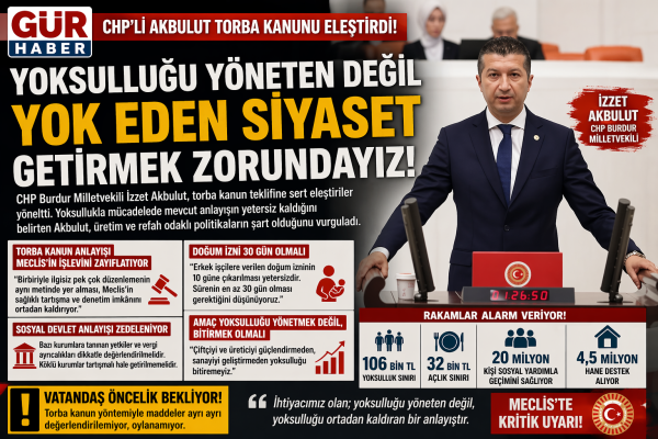 İZZET AKBULUT TBMM DE KONUŞTU