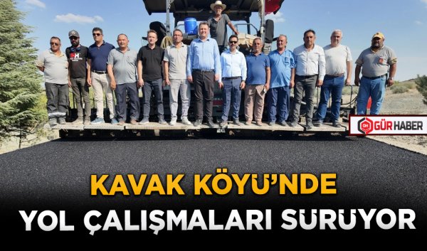 KAVAK KÖYÜ’NDE YOL ÇALIŞMALARI SÜRÜYOR