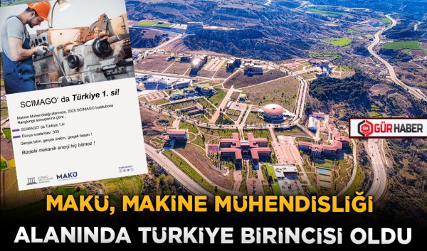 MAKÜ, MAKİNE MÜHENDİSLİĞİ ALANINDA TÜRKİYE BİRİNCİSİ OLDU