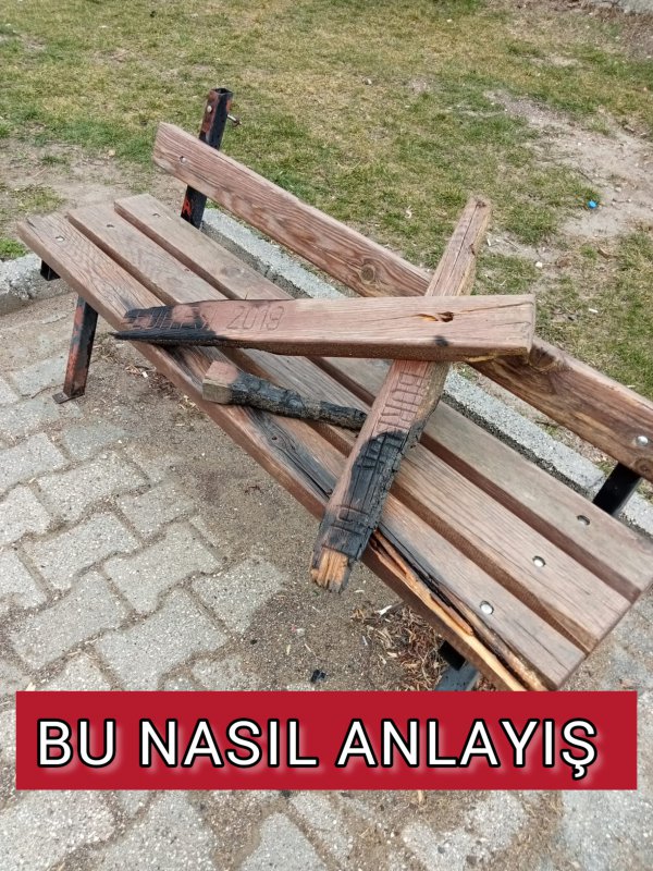 PARKTAKİ BANKI YAKTILAR